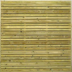 Horizontal slatted trellis