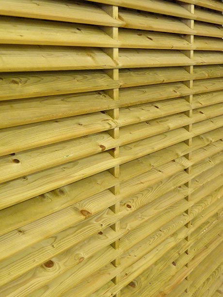 Shropshire fence panel close up
