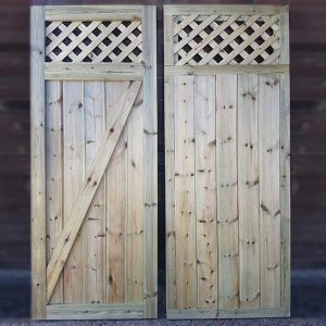 Bespoke timber double gate