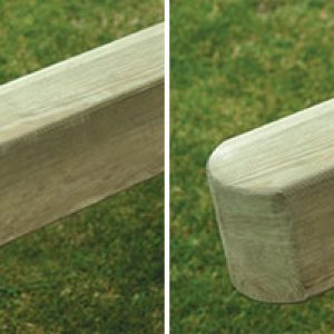 Smooth planed pine posts
