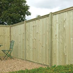 Tongue & groove flat top fence panelling