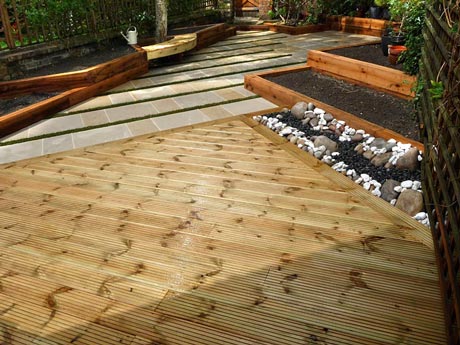 Scandinavian redwood decking