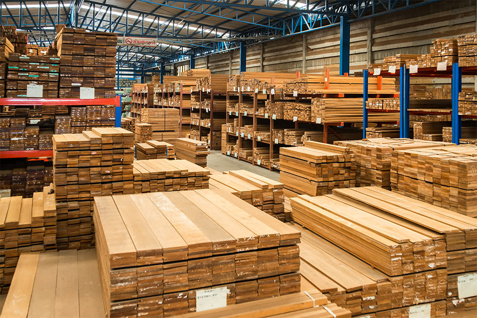 Timber stocks in our Greenwich premises